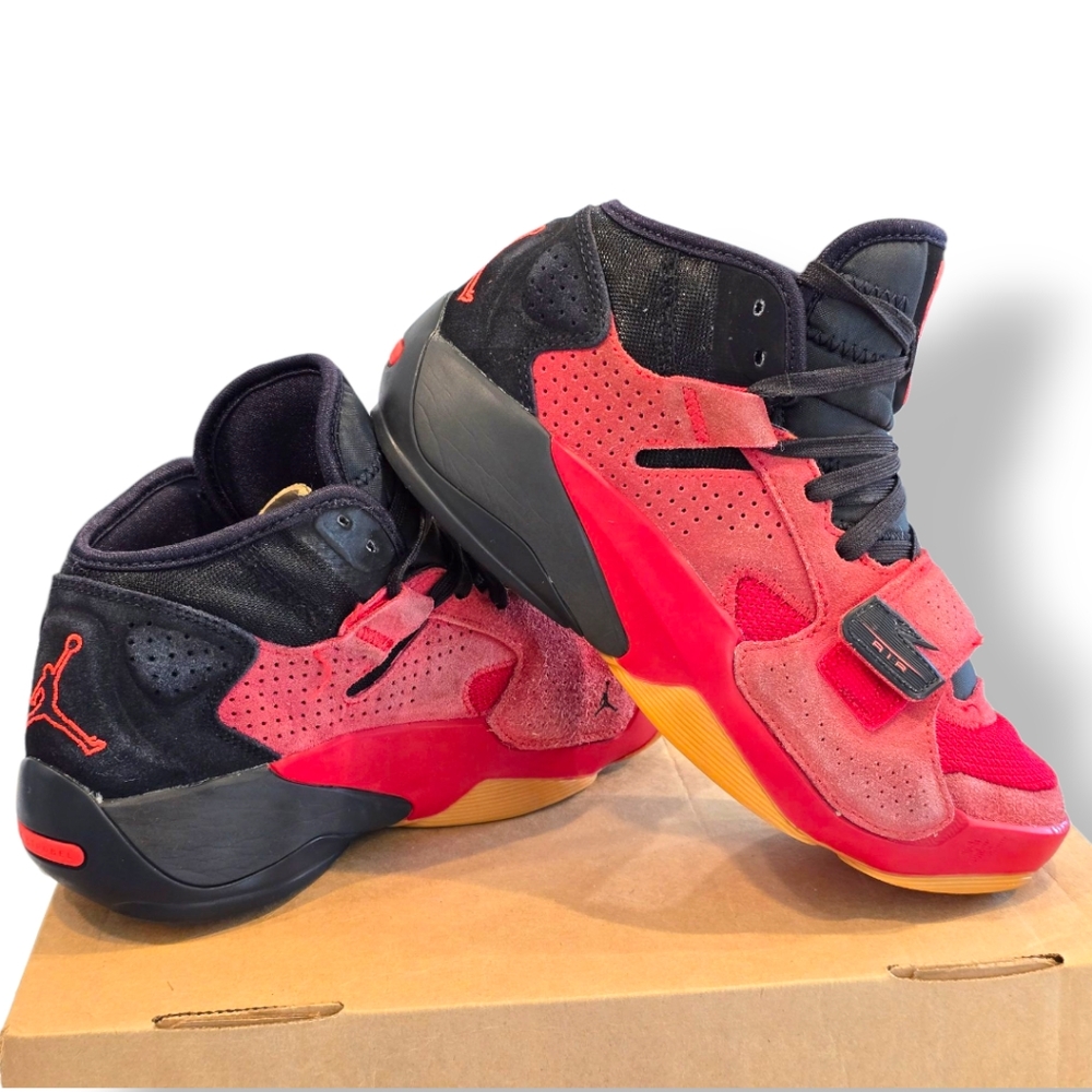 Jordan Zion 2 Kids' GS 'Red Suede Gum, Size 5Y